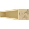 Ekena Millwork Sandblasted Faux Wood Fireplace Mantel, NaturaL x 10"D x 84"W MANUSD06X10X84PP